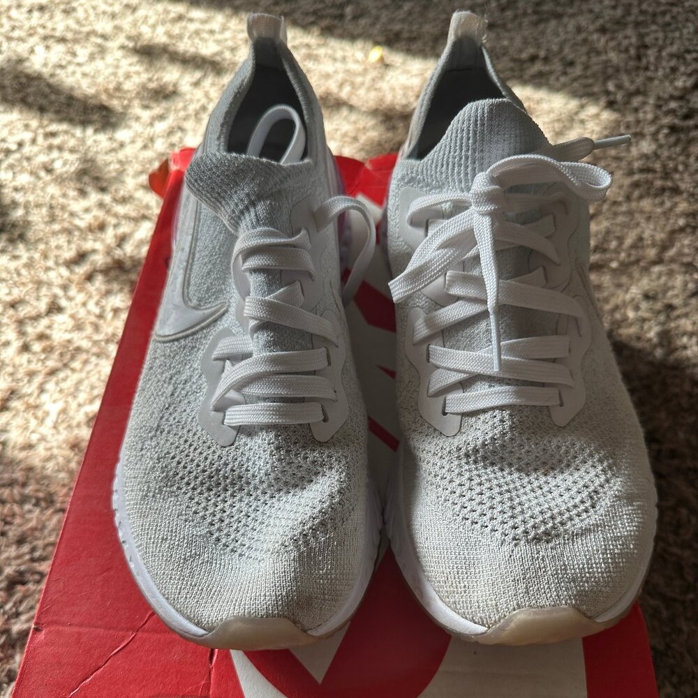Womens Nike Epic React Flyknit 2 White
Pink Foam BQ8927-101